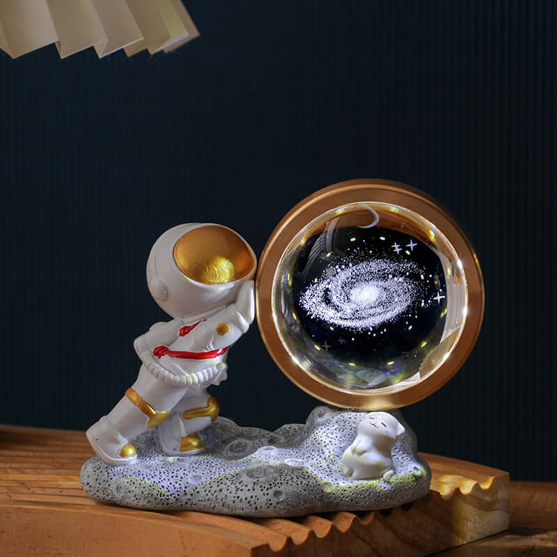 Petite lampe de nuit astronaute sculpture intérieure 3D