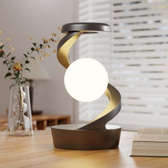 Lampe de bureau rotative en lune avec capteur de charge sans fil pour téléphone, lampes de Table de contrôle, lampe de bureau décorative, petite lampe de nuit, décoration de maison