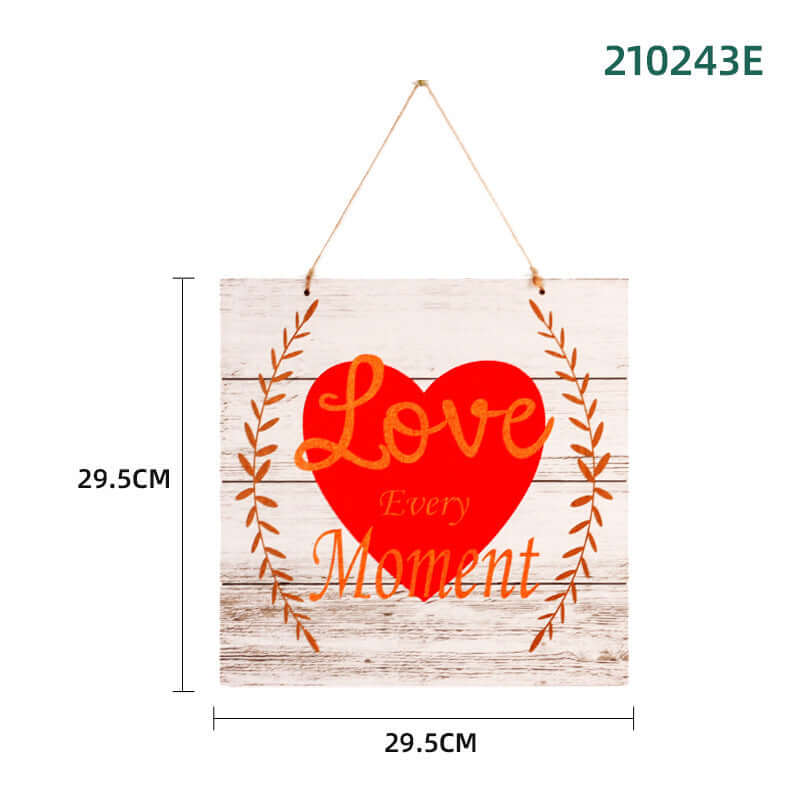 Valentinstag-Party, dekoratives, kreatives Türschild aus Holz