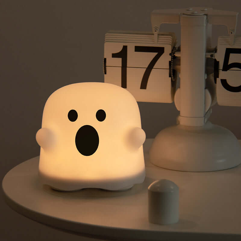 Lampe de chevet en silicone à capteur tactile LED pour décoration d'intérieur, idéal pour les chambres de filles, le salon, un cadeau d'anniversaire pour enfants ou pour Halloween