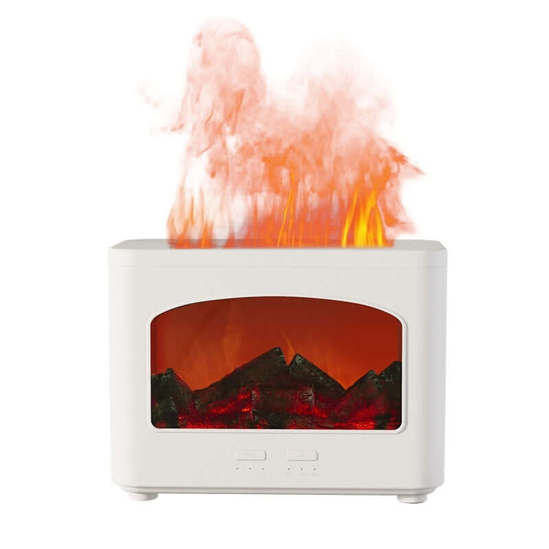 Desktop 3D Fireplace Simulation Flame Aroma Diffuser Household Hotel Usb Air Humidifier