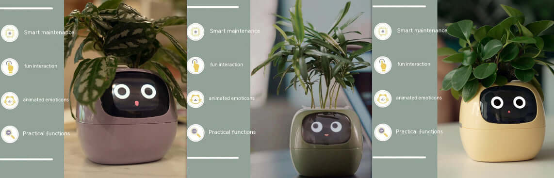 Smart Planter Endless Fun Over 49 Rich Expressions 7 Smart Sensors And AI Chips Make Raising Plants Easy And Fun