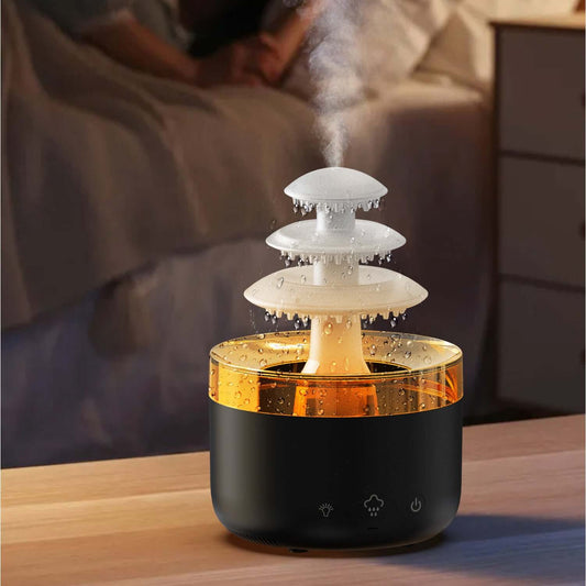 Yunyu Aroma Diffusor Bunter Farbverlauf Ambiente Licht Luftbefeuchter