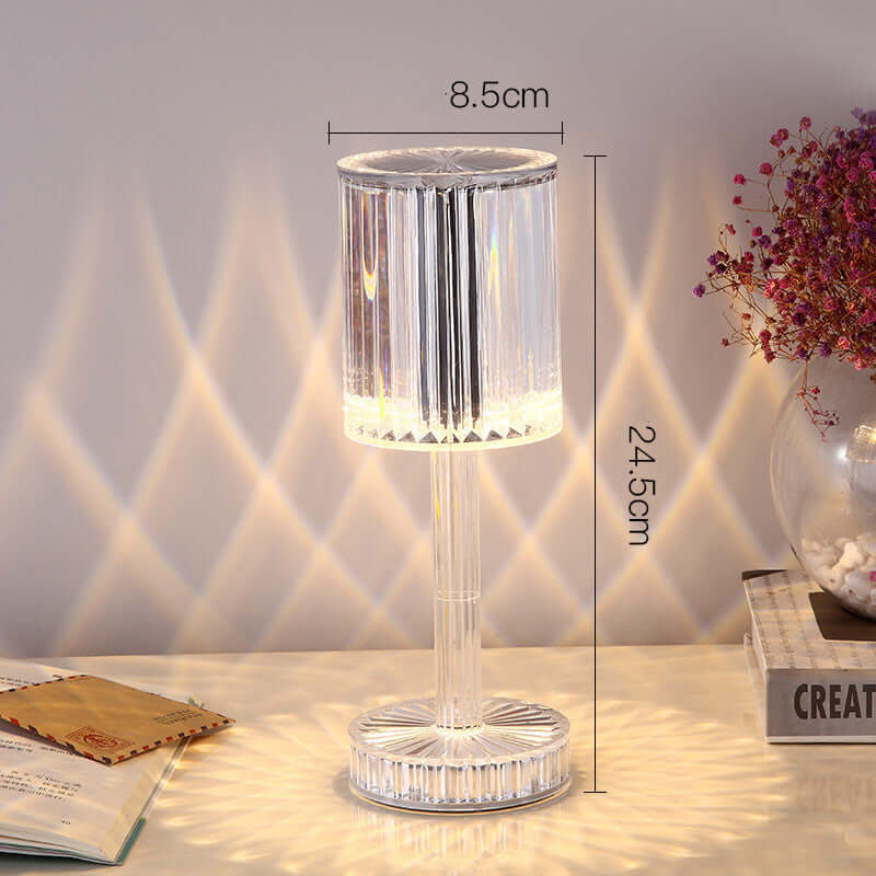 Lampe de Table en cristal, décoration d'hôtel, diamant, Led chaude et romantique pour la décoration de la maison, cadeau romantique, veilleuse, nouvelle collection