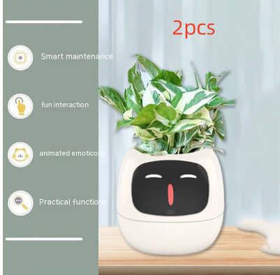 Smart Planter Endloser Spaß Über 49 ausdrucksstarke Ausdrücke 7 intelligente Sensoren und KI-Chips machen das Pflanzenaufziehen einfach und unterhaltsam