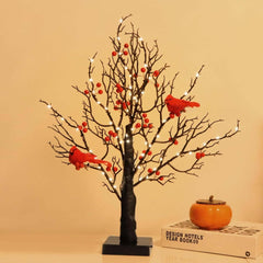 Christmas LED Bedroom Chinese Hawthorn Bird Tree Decorative Light Desktop Decoration