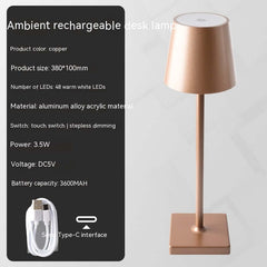 Charging Bar Table Lamp Touch Dimming