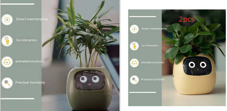 Smart Planter Endless Fun Over 49 Rich Expressions 7 Smart Sensors And AI Chips Make Raising Plants Easy And Fun