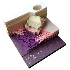 Tree House Panoramic 3D Notes Paper Carving Creative Calendar Decoration