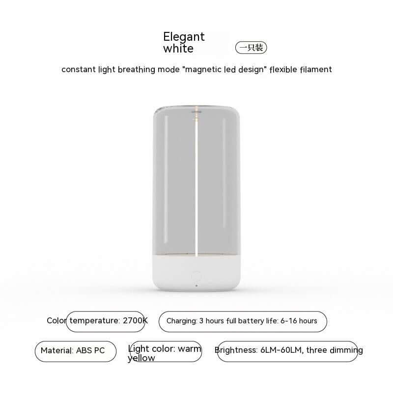 Neues LED-Campinglicht Typ C wiederaufladbares tragbares Nachtlicht mit hoher Transparenz und Anti-Drop-Licht mit kreativer Atmosphäre