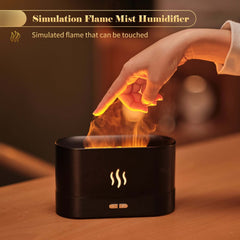 Diffuseur d'arôme avec humidificateur de brume légère de flamme, diffuseur d'aromathérapie avec Protection d'arrêt automatique sans eau pour Spa, maison, Yoga, bureau