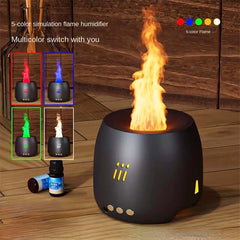 Flamme Aroma Diffusor Luftbefeuchter Ultraschall Cool Mist Maker Fogger Led Ätherisches Öl Flamme Lampe Difusor