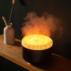 Humidificateur à flamme, vaporisateur d'aromathérapie, lumière d'ambiance