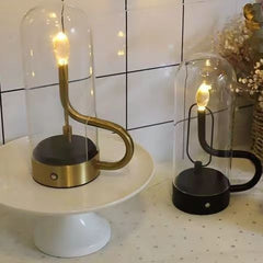 Creative Charging Imitation Candle Swing Ambience Light Table Lamp