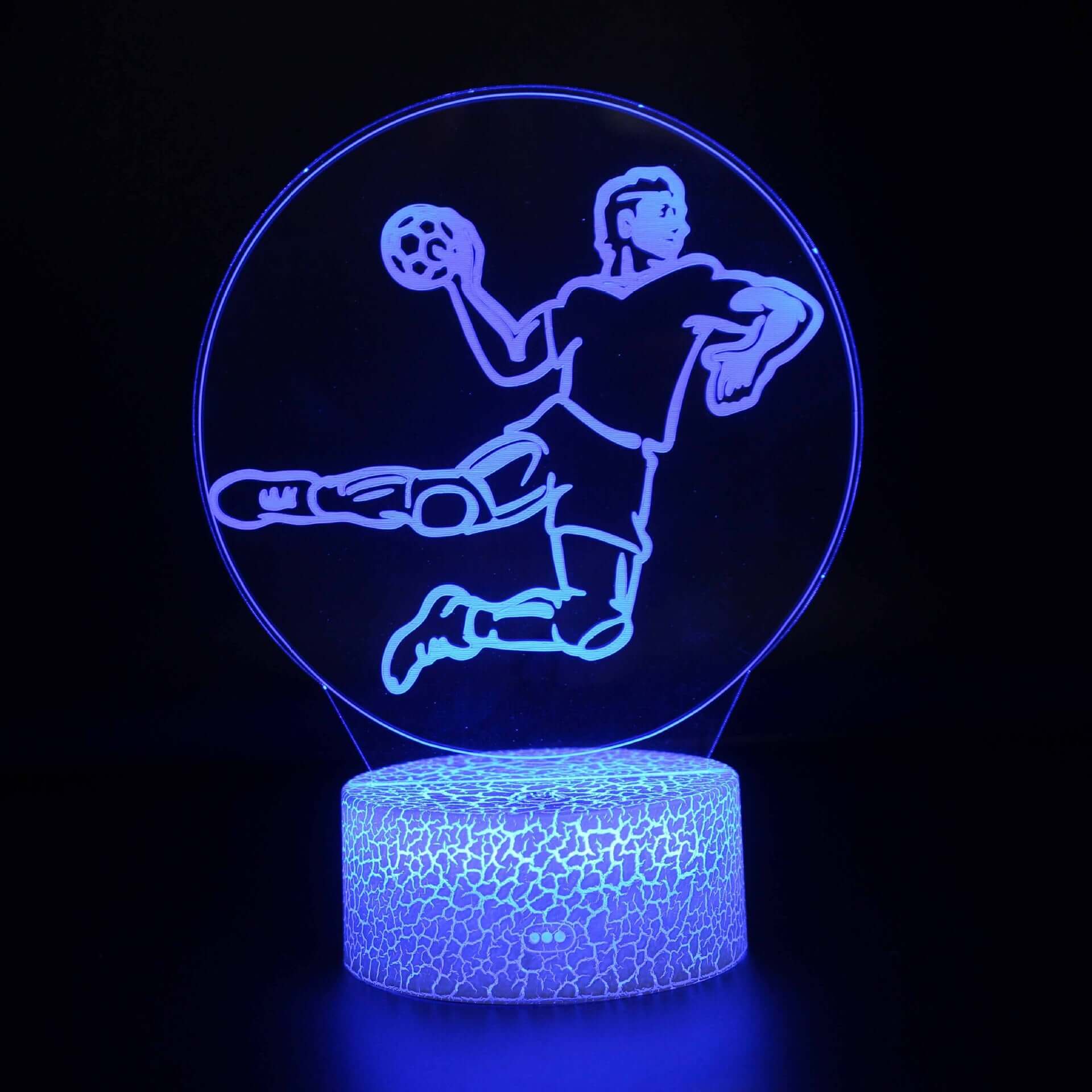 Led Small Night Lamp Football Player Colorful Touch Ambience Light