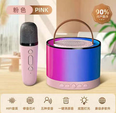 Portable Handheld Karaoke Mics Speaker Machine, Home Karaoke Machine with Microphone Set for Adults Home Party Birthday