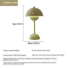 Rechargeable Bud Atmosphere Table Lamp Bedside Decorative Lamp