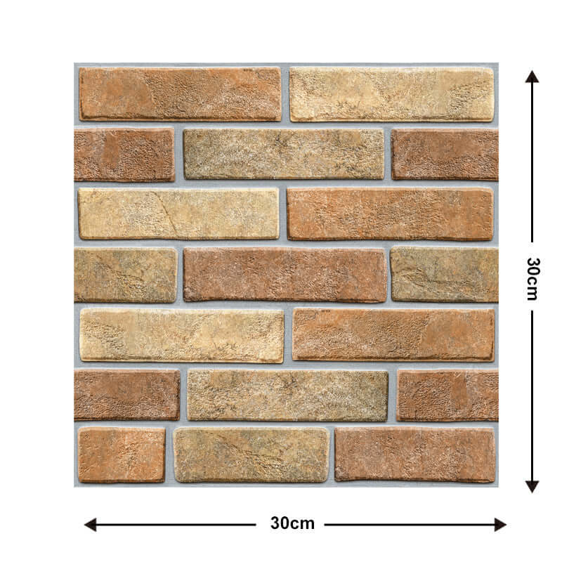 Ziegelstein-Tapete, Wohnzimmer-Dekoration, Papier, Küche, wasserfest, selbstklebend, Wandaufkleber, Schlafzimmer, feuchtigkeitsbeständige Tapeten
