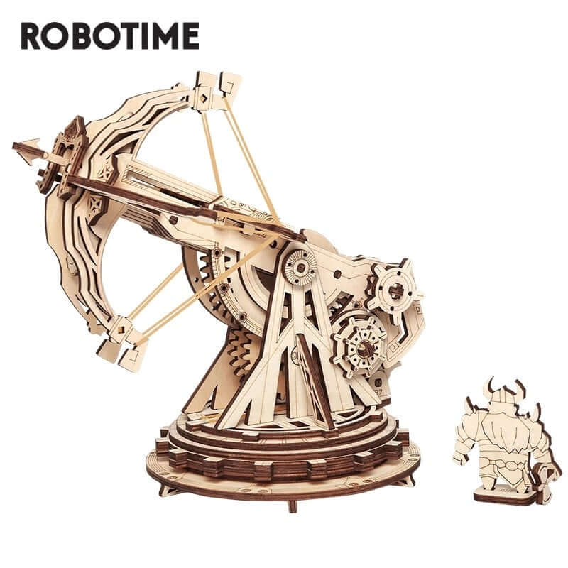 Robotime ROKR Siege Heavy Ballista 3D Wooden Puzzle War Game Assembly Toys Gifts for Children Boys Kids KW401 Dropshipping