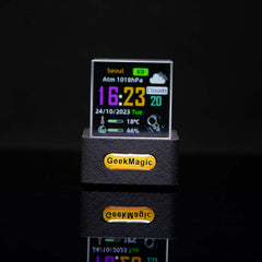 Trendy Mini Transparent WiFi Wetter Uhr Dekoration Display