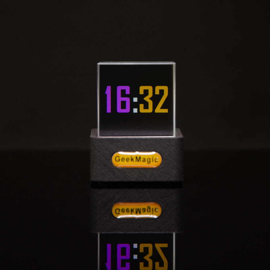 Trendy Mini Transparent WiFi Weather Clock Decoration Display