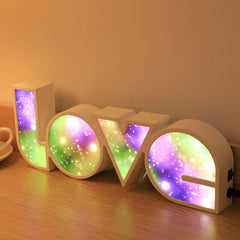 Décor de saint-valentin, lumière LED d'amour, cadeau de saint-valentin pour petite amie, décoration de fête d'anniversaire de mariage, décor de mariage romantique