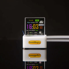 Trendy Mini Transparent WiFi Wetter Uhr Dekoration Display