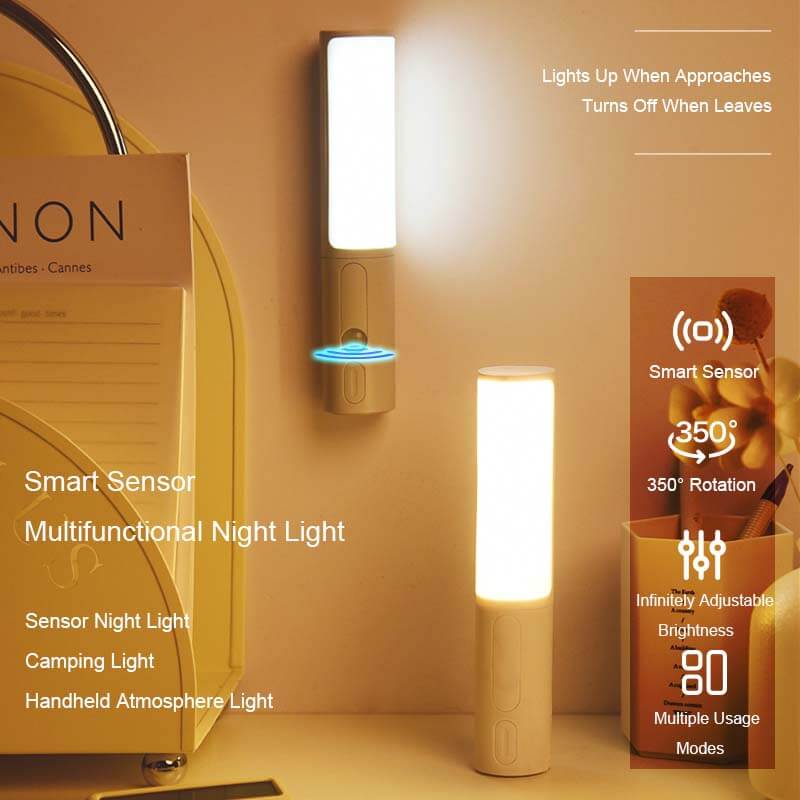 Neue Stil Smart Menschlichen Körper Induktion Motion Sensor LED Nachtlicht Für Home Bett Küche Schrank Schrank Wand Lampe