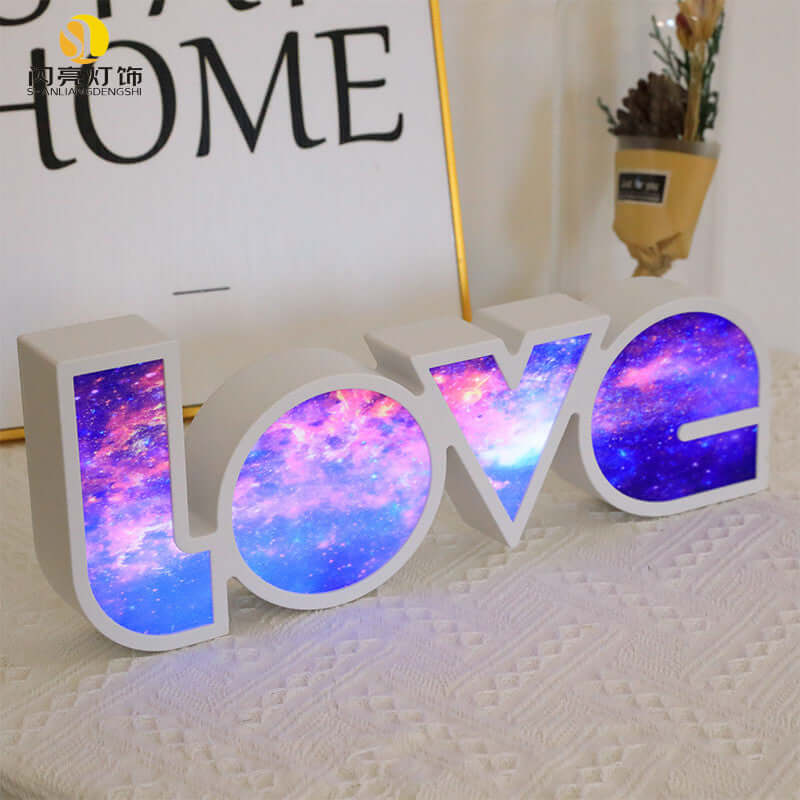 Décor de saint-valentin, lumière LED d'amour, cadeau de saint-valentin pour petite amie, décoration de fête d'anniversaire de mariage, décor de mariage romantique