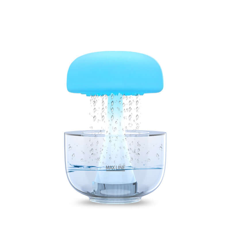 Jellyfish Raindrop Humidifier Ultrasonic Atomization Seven-color Ambience Light Cloud Rain Aroma Diffuser Home Decor