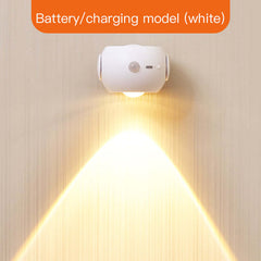 Adjustable Angle Human Sensing Light - Wireless Sunset Light for Indoor Use, Rechargeable Wall