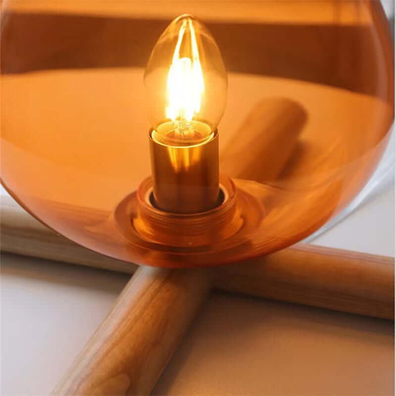 Lampe de bureau, atmosphère de feu, chambre à coucher, lit, cadeau, décoration de bureau