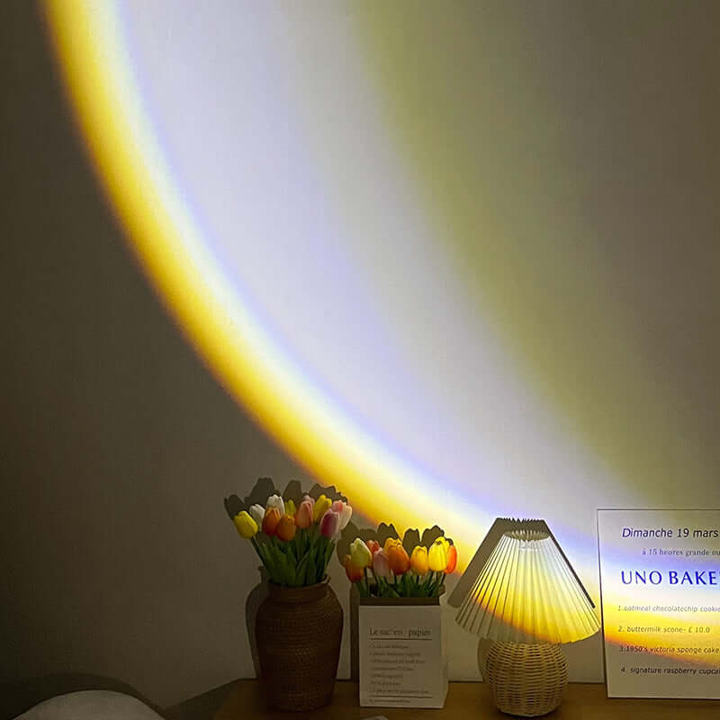 INS USB Mond Lampe LED Regenbogen Neon Nacht Sonnenuntergang Licht Projektor Fotografie Wand Atmosphäre Beleuchtung Für Schlafzimmer Wohnkultur