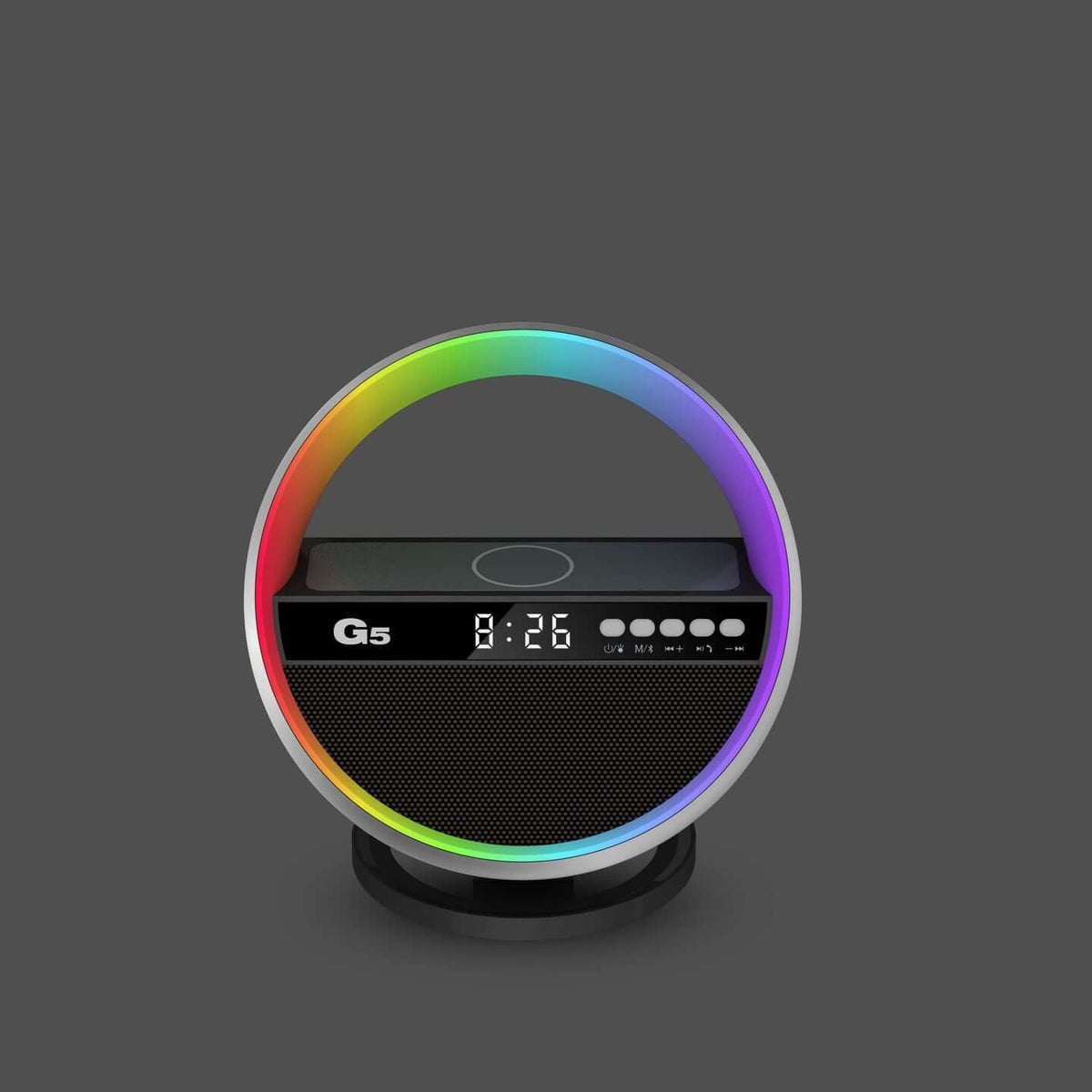 2024 New Multifunction Wireless Charger Bluetooth Speaker Large G Ambience Light