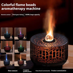 Humidificateur d'air de diffuseur d'arôme de perles de flamme de simulation colorée