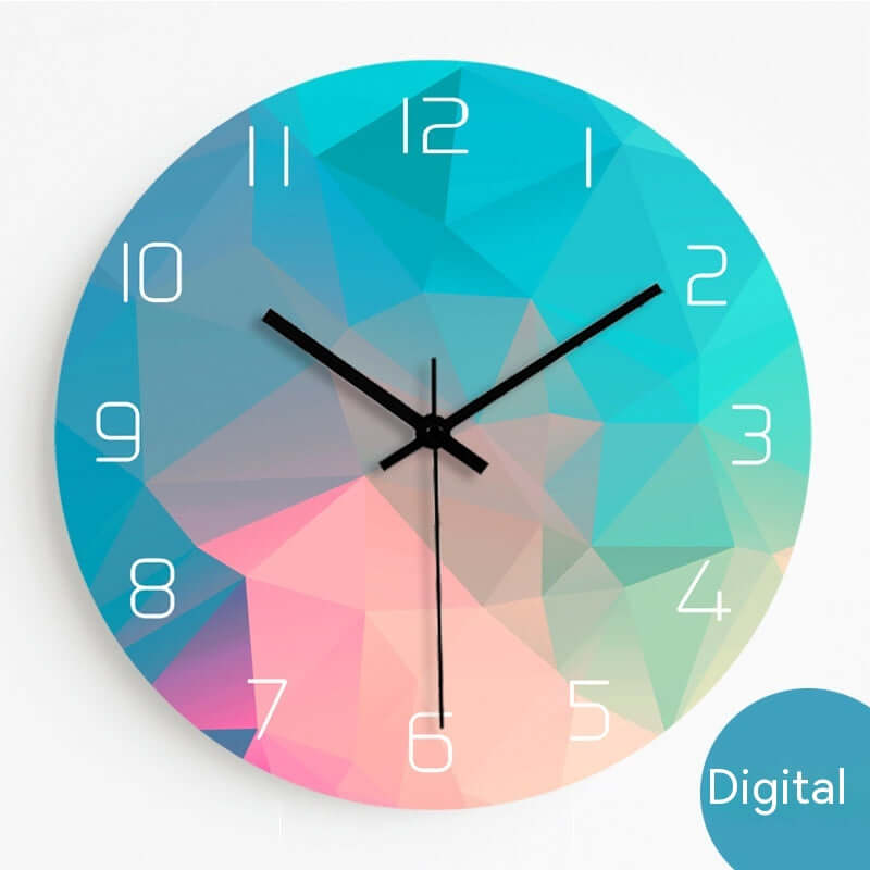 Simple Living Room Wall Clock Creative Mute Household Decorative Quartz Clock