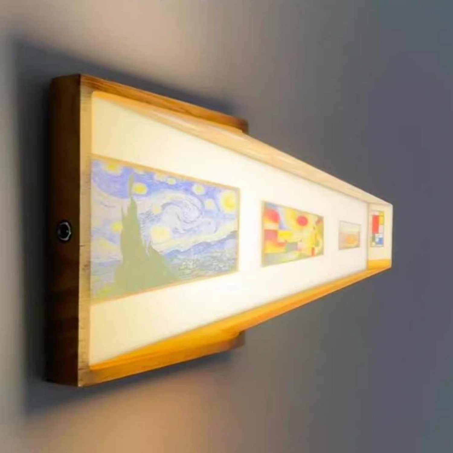 Veilleuse 3D Illusion Galerie Table De Chevet Style Créatif Moderne Simuler Le Soleil Dessin Veilleuse Cadeau