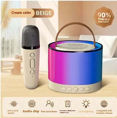 Portable Handheld Karaoke Mics Speaker Machine, Home Karaoke Machine with Microphone Set for Adults Home Party Birthday