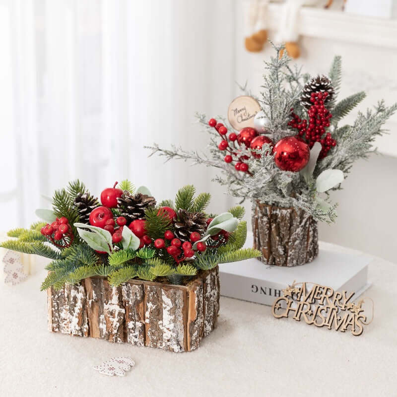 Décorations d'arbre de noël en émulation de bureau, ornements pour la maison, bonsaï Ins, paquet de célébrités d'internet, disposition des fenêtres d'achat