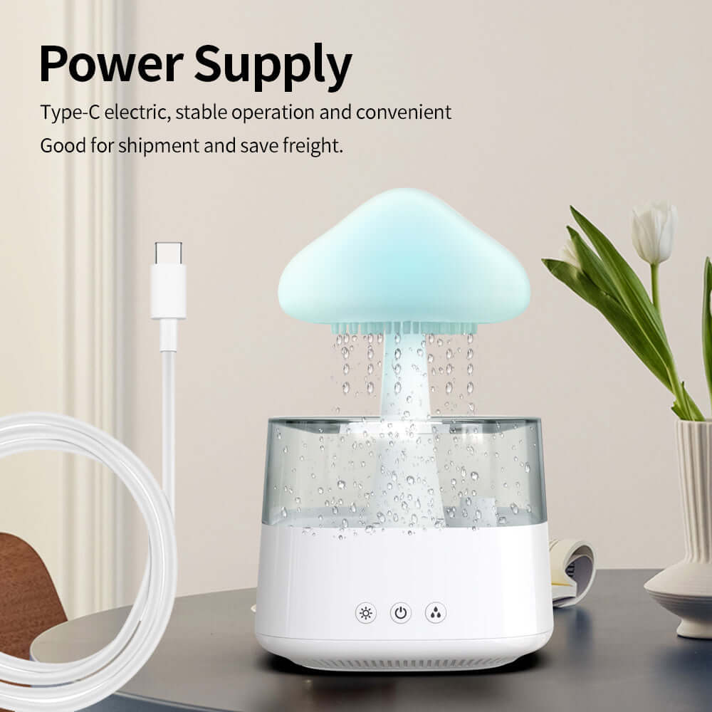 Rain Humidifier Mushroom Humidifier Rain Cloud Humidifier Water Drop Humidifier