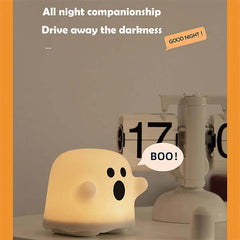 Silicone LED Touch Night Light - Bedside Lamp for Kids, Decor, Gifts & Halloween