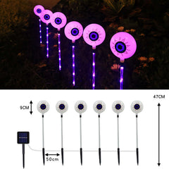 LED Solar Halloween Eyeball Ground Courtyard Decorative Lamp