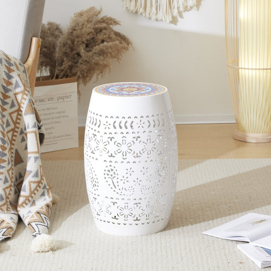 RUBY 12  SIDE TABLE - WHITE