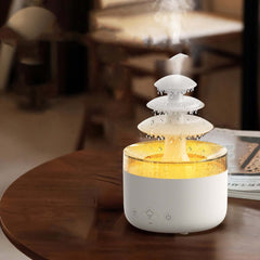 Neue Wolke Regen Luftbefeuchter Ätherisches Öl Aromatherapie Diffusor USB Stumm Nebel Luftbefeuchter Mit Bunten Licht