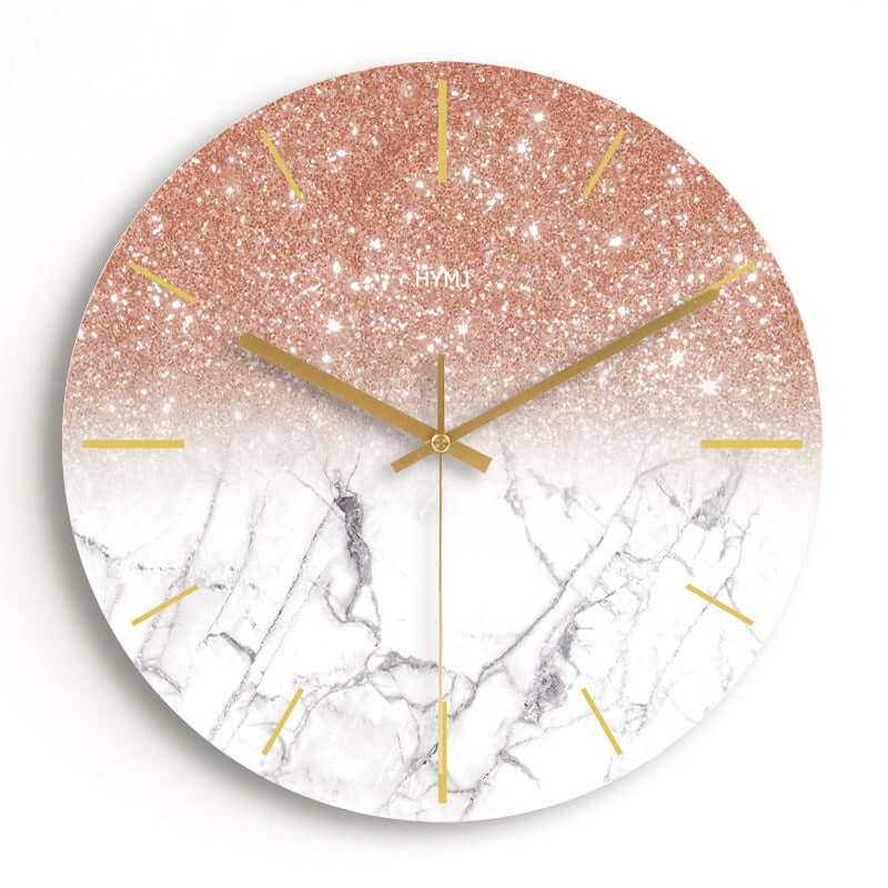 Simple Living Room Wall Clock Creative Mute Household Decorative Quartz Clock