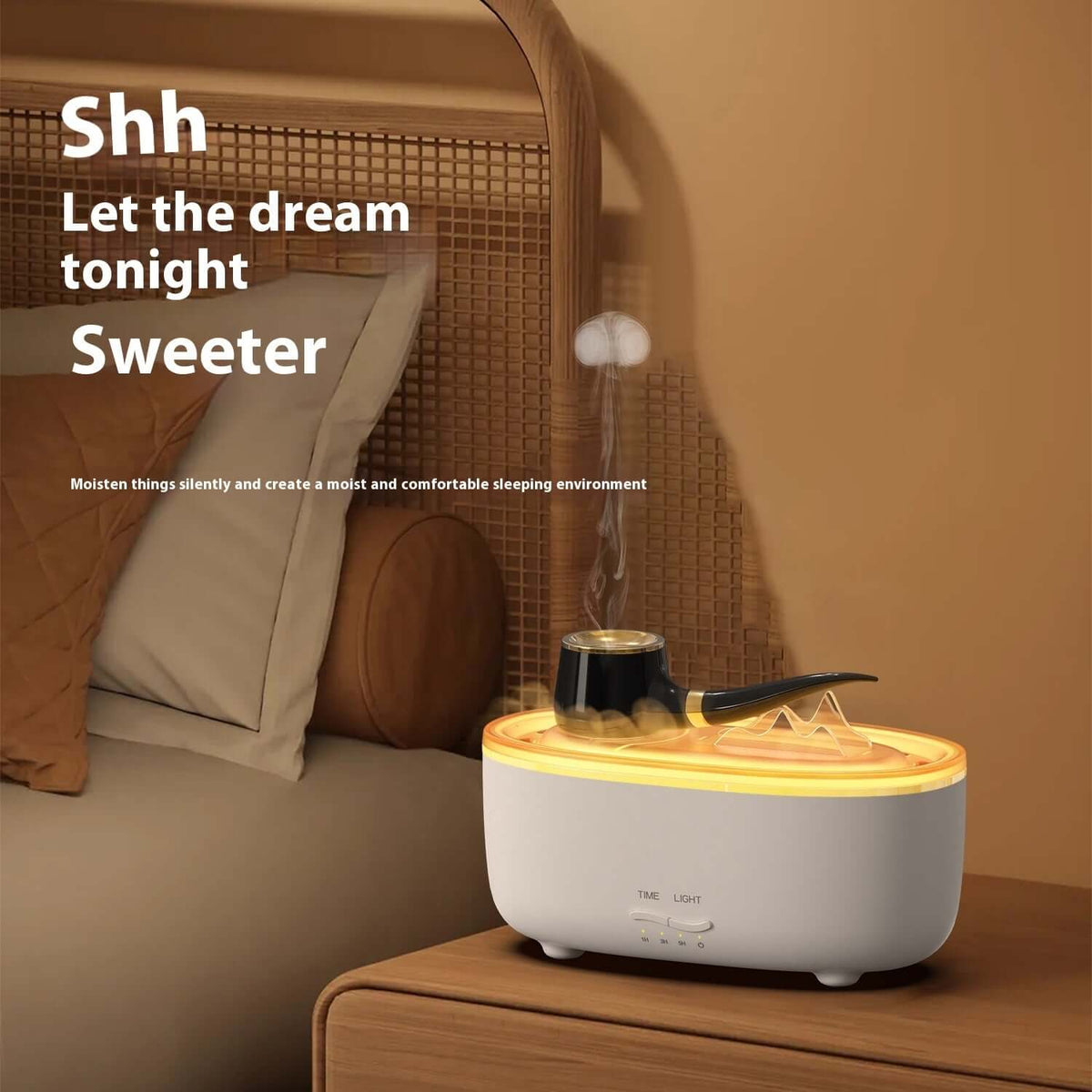 Diffuseur d'arômes pour pipe à tabac créative, humidificateur de bureau