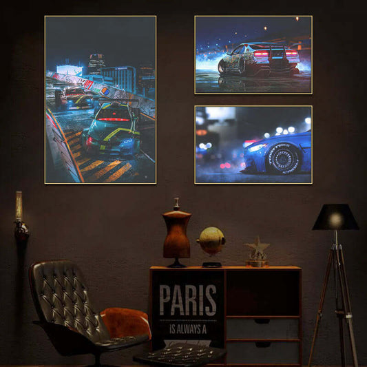 Technology Sense Car Luminous Decorative Painting LED Light Mural