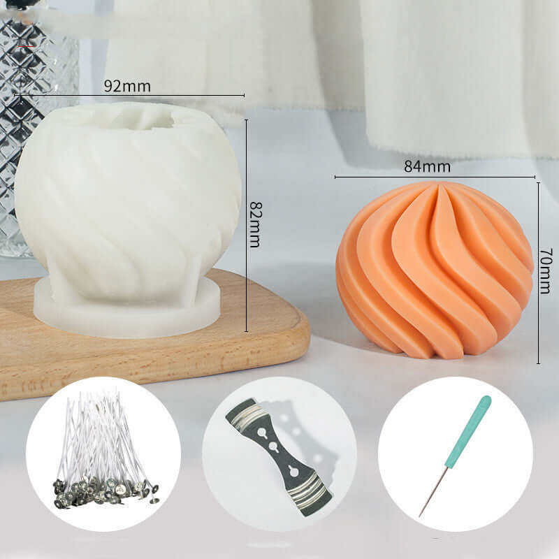 Moule en silicone pour décorations de bougies parfumées