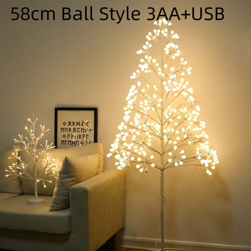 Festive Ball Glowing Tree LED Colored Lamp for Holiday Decorations