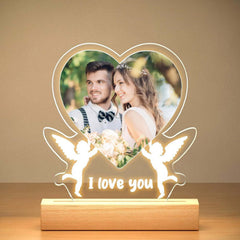 Valentinstag Nachtlicht Acryl Farbdruck Foto personalisierte Ornament